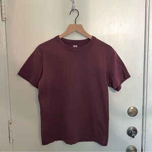 Uniqlo U Burgundy Crew Neck Tee